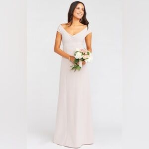 Show Me Your Mumu Zurich Knot Gown ~ Show Me The Ring Stretch Crepe